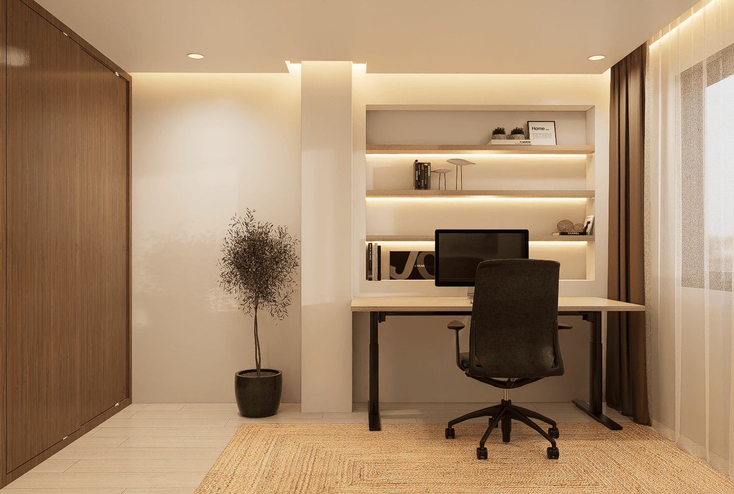 2 Bedroom 3D render