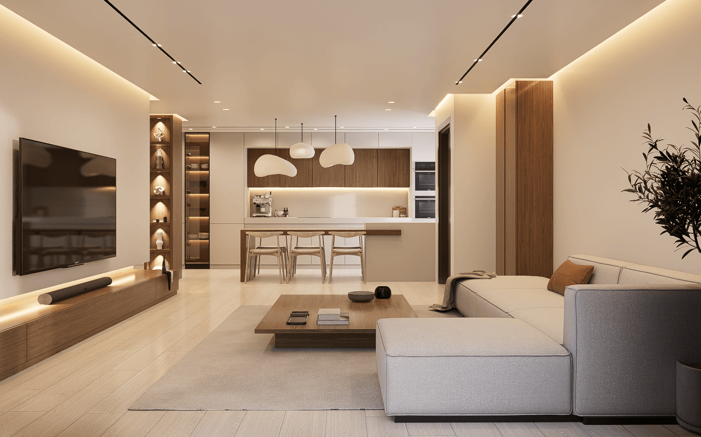 2 Bedroom 3D render