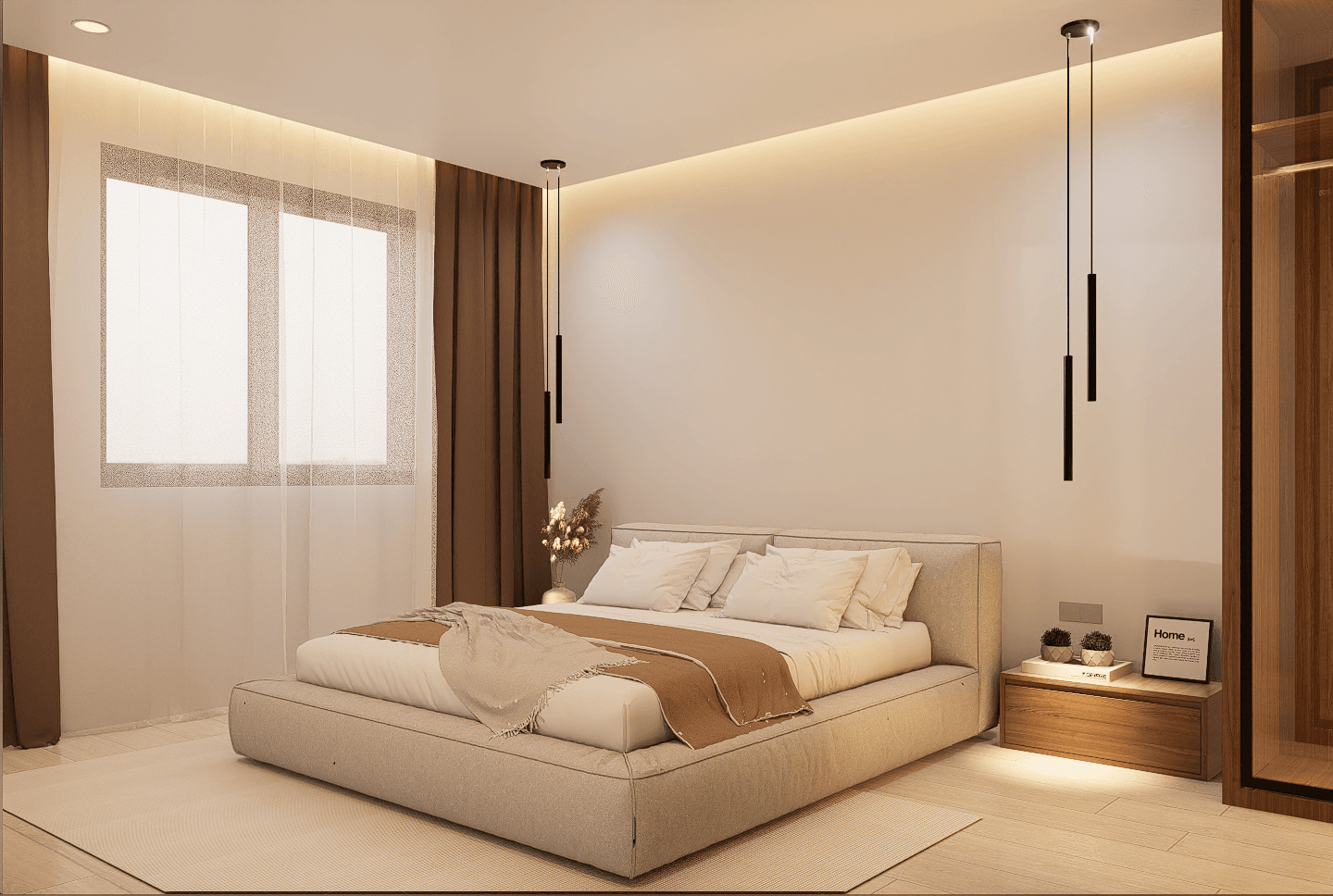 2 Bedroom 3D render